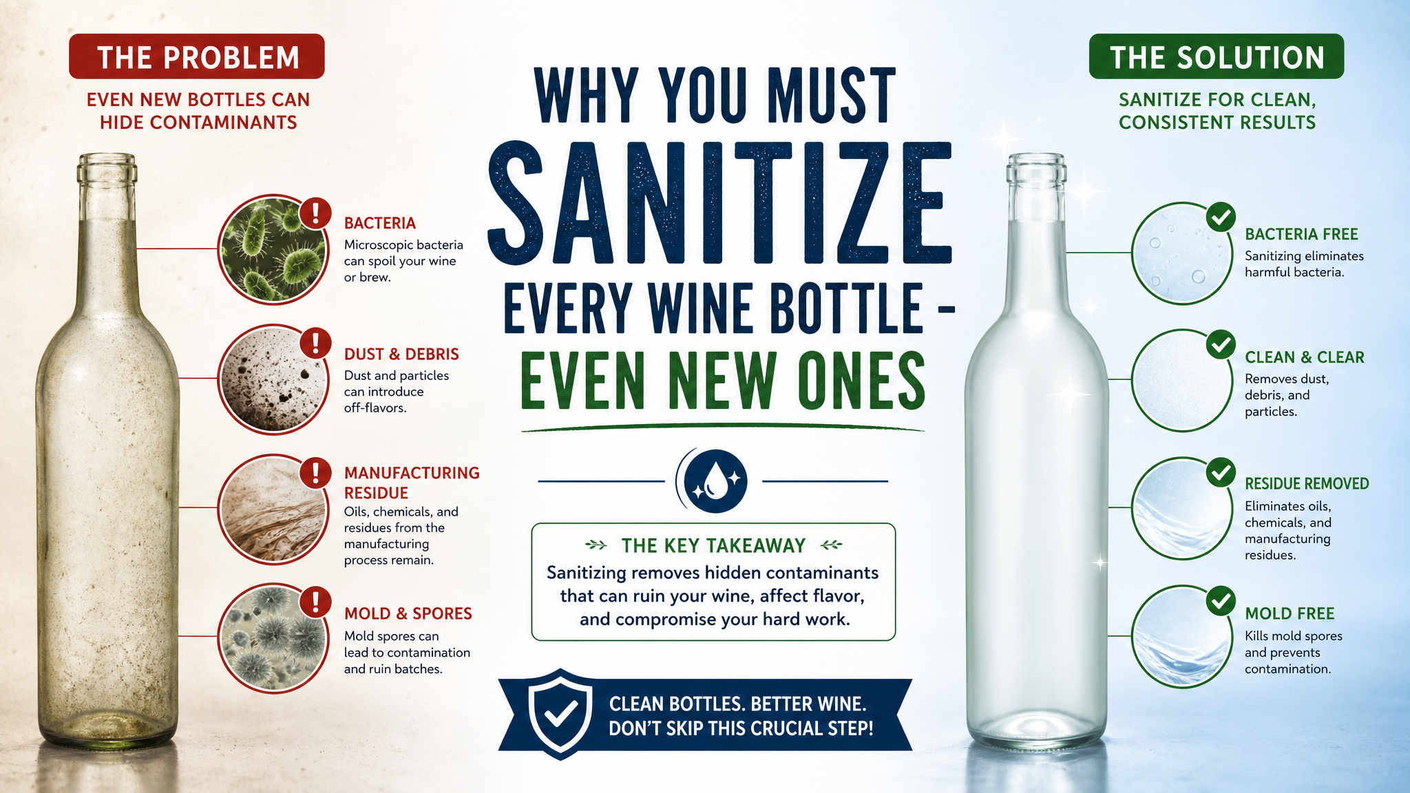 Why You Must Sanitize Every Wine Bottle — Even New Ones